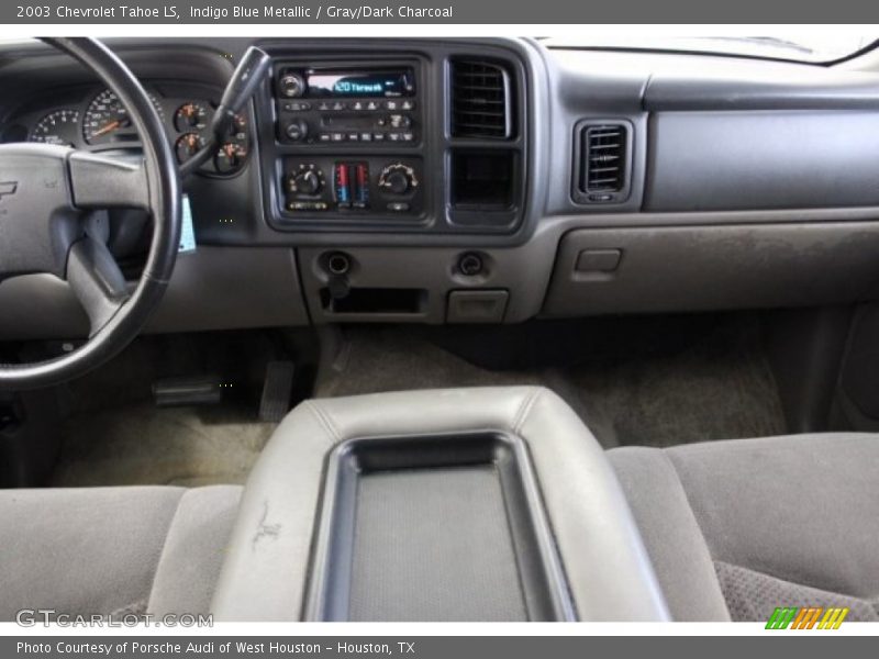 Indigo Blue Metallic / Gray/Dark Charcoal 2003 Chevrolet Tahoe LS
