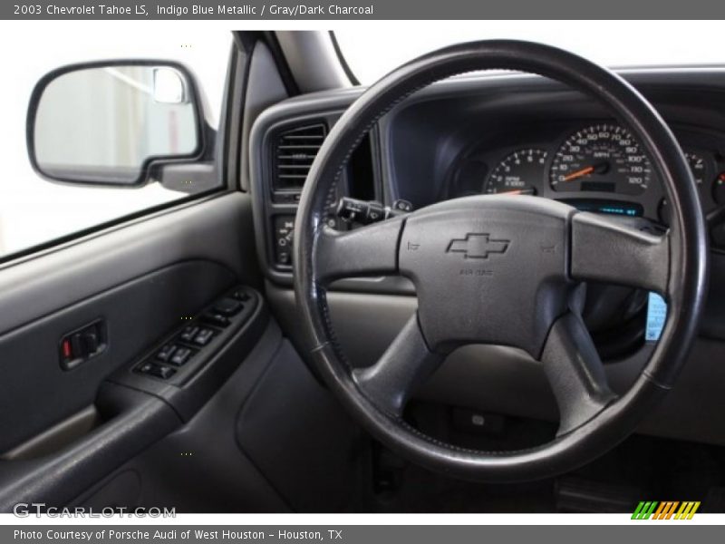 Indigo Blue Metallic / Gray/Dark Charcoal 2003 Chevrolet Tahoe LS