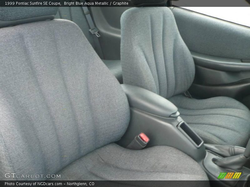 Bright Blue Aqua Metallic / Graphite 1999 Pontiac Sunfire SE Coupe