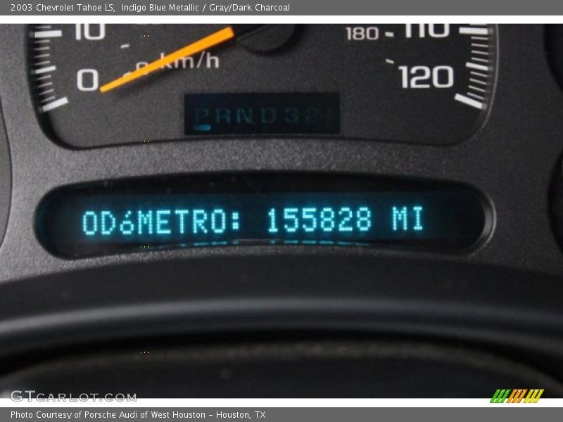 Indigo Blue Metallic / Gray/Dark Charcoal 2003 Chevrolet Tahoe LS