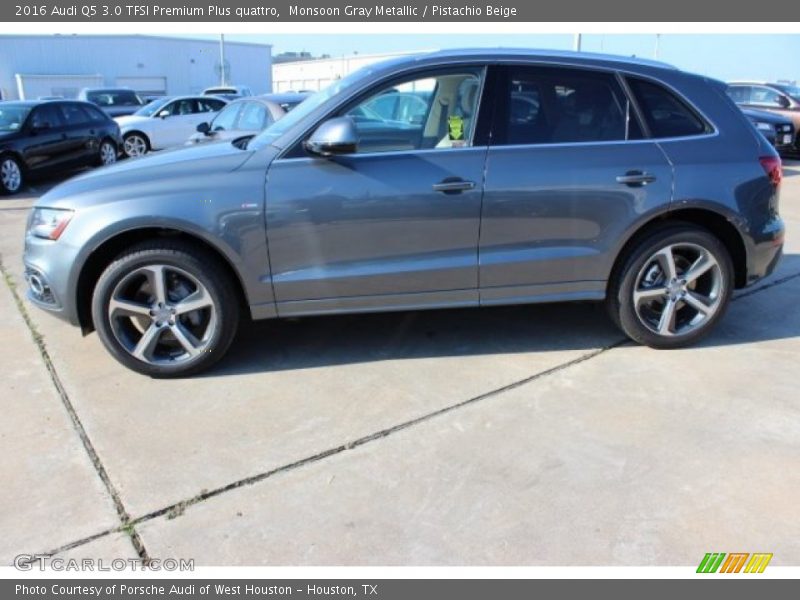 Monsoon Gray Metallic / Pistachio Beige 2016 Audi Q5 3.0 TFSI Premium Plus quattro