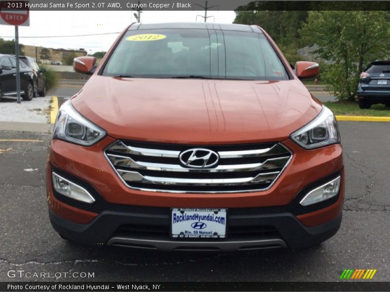 Canyon Copper / Black 2013 Hyundai Santa Fe Sport 2.0T AWD