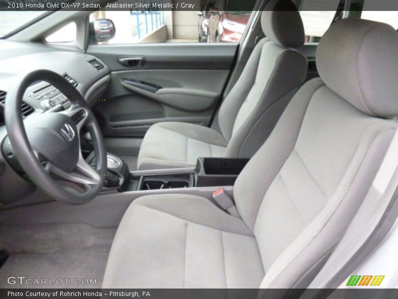 Alabaster Silver Metallic / Gray 2010 Honda Civic DX-VP Sedan