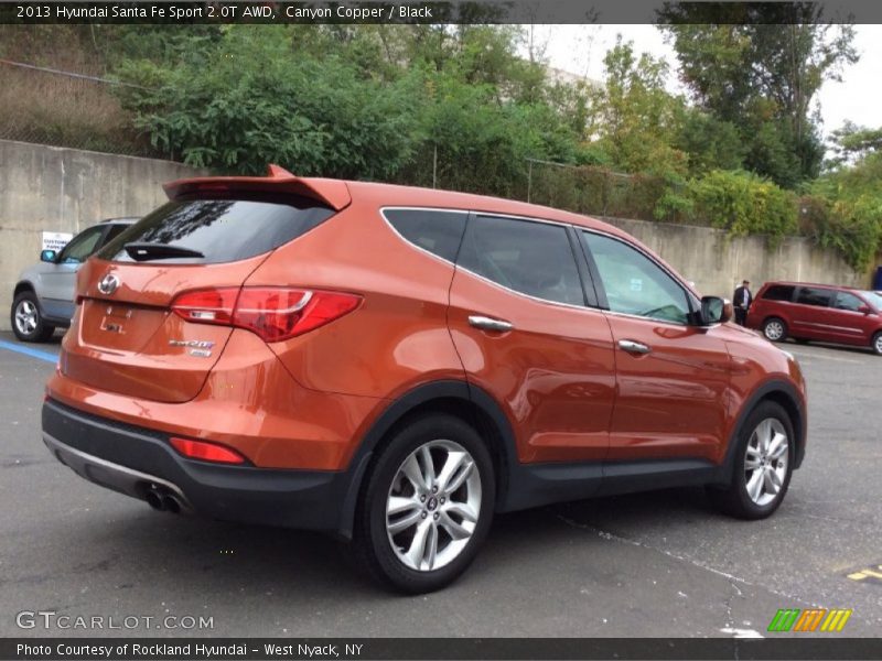 Canyon Copper / Black 2013 Hyundai Santa Fe Sport 2.0T AWD