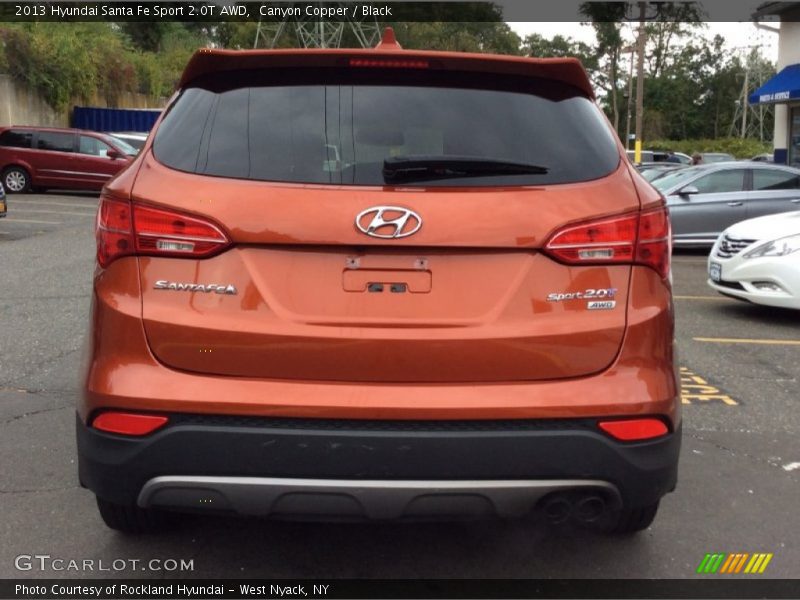 Canyon Copper / Black 2013 Hyundai Santa Fe Sport 2.0T AWD