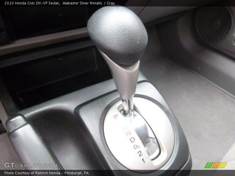 Alabaster Silver Metallic / Gray 2010 Honda Civic DX-VP Sedan