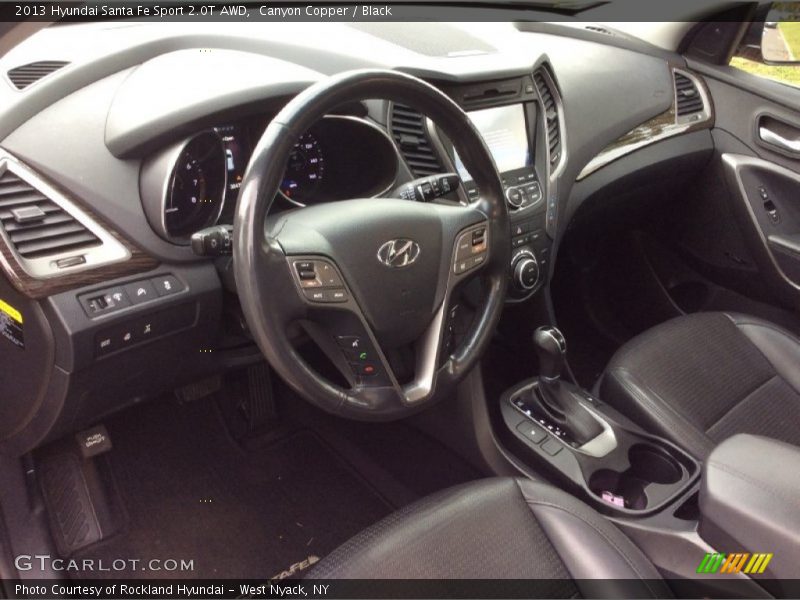 Canyon Copper / Black 2013 Hyundai Santa Fe Sport 2.0T AWD
