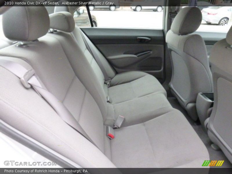 Alabaster Silver Metallic / Gray 2010 Honda Civic DX-VP Sedan