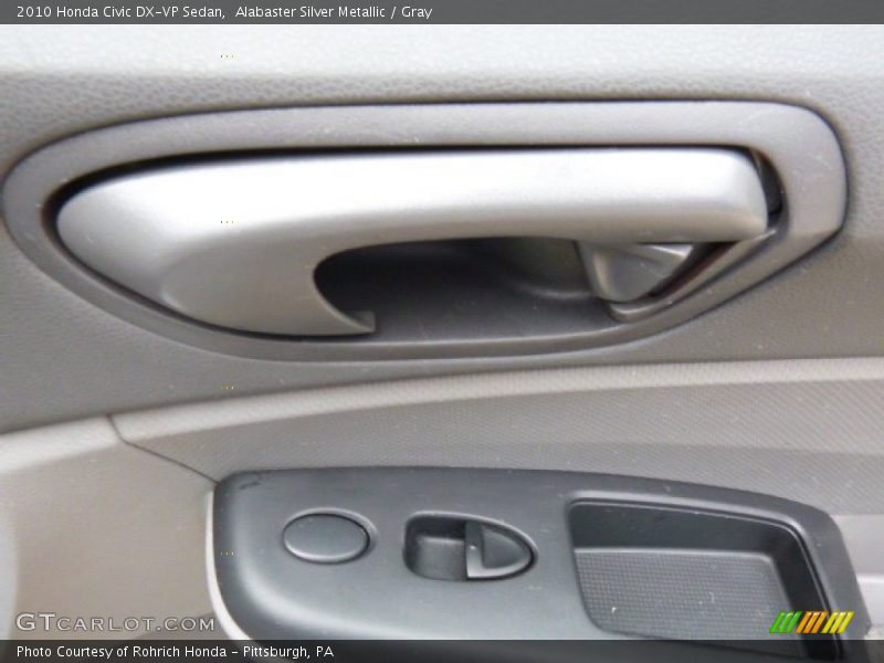 Alabaster Silver Metallic / Gray 2010 Honda Civic DX-VP Sedan