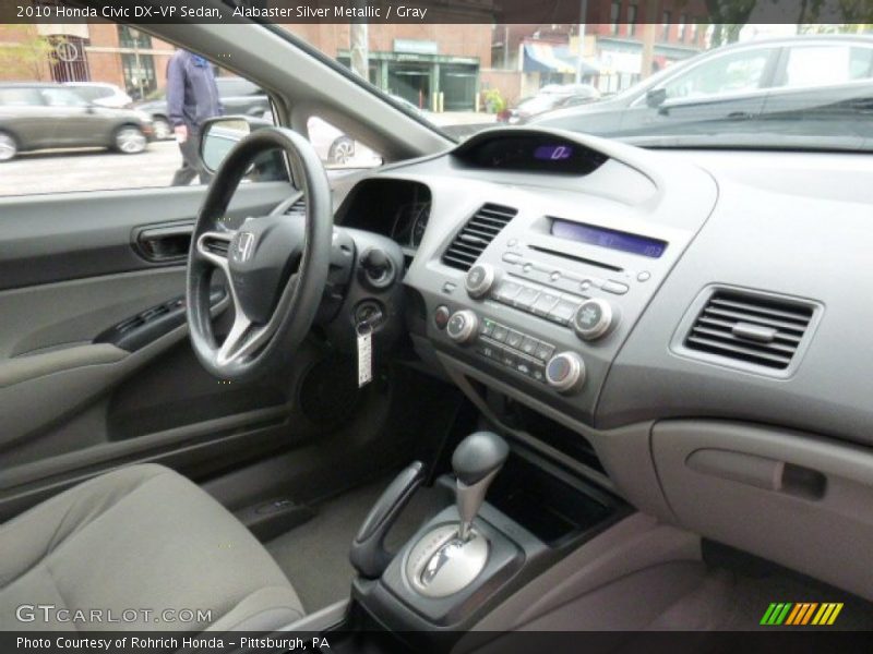 Alabaster Silver Metallic / Gray 2010 Honda Civic DX-VP Sedan