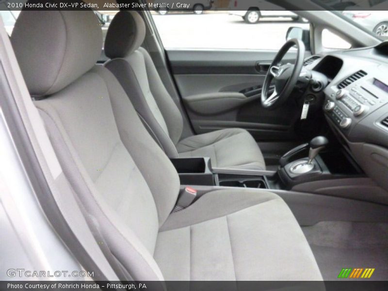 Alabaster Silver Metallic / Gray 2010 Honda Civic DX-VP Sedan