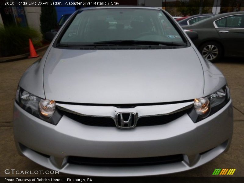 Alabaster Silver Metallic / Gray 2010 Honda Civic DX-VP Sedan