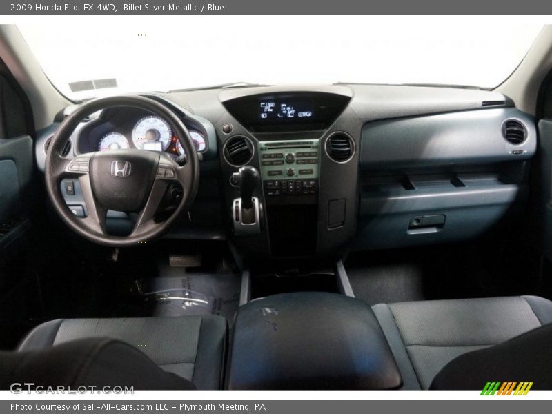 Billet Silver Metallic / Blue 2009 Honda Pilot EX 4WD