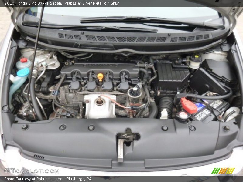 Alabaster Silver Metallic / Gray 2010 Honda Civic DX-VP Sedan