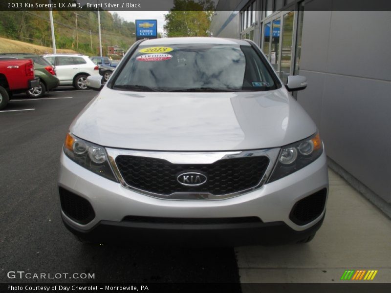 Bright Silver / Black 2013 Kia Sorento LX AWD