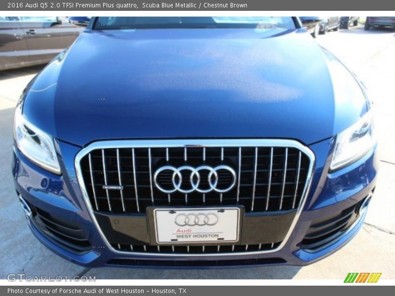 Scuba Blue Metallic / Chestnut Brown 2016 Audi Q5 2.0 TFSI Premium Plus quattro