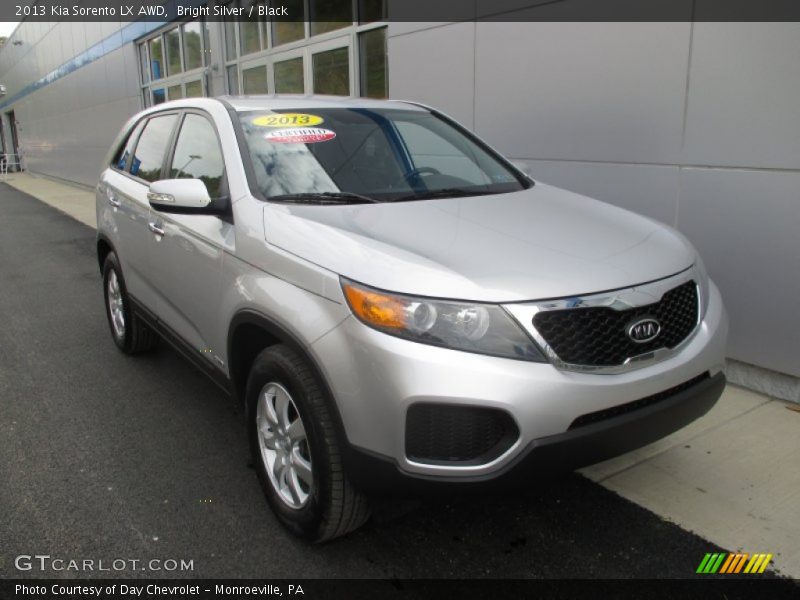 Bright Silver / Black 2013 Kia Sorento LX AWD