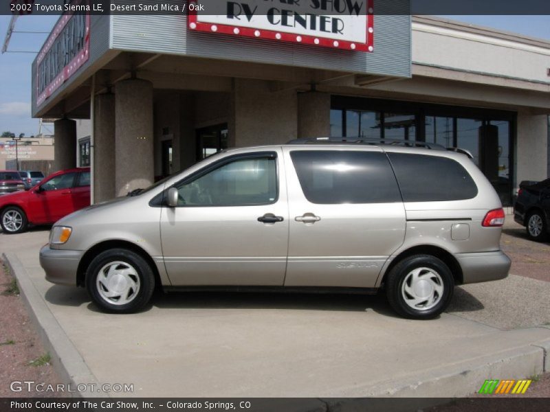 Desert Sand Mica / Oak 2002 Toyota Sienna LE