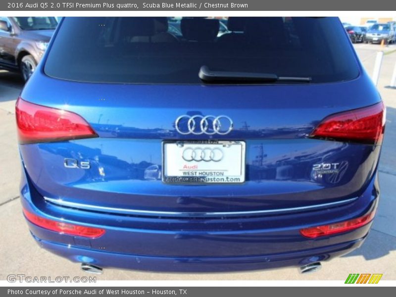 Scuba Blue Metallic / Chestnut Brown 2016 Audi Q5 2.0 TFSI Premium Plus quattro