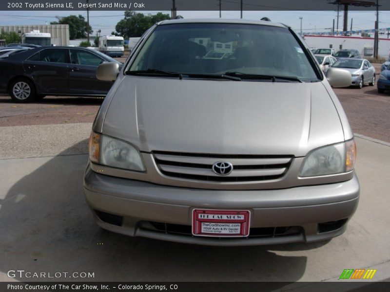 Desert Sand Mica / Oak 2002 Toyota Sienna LE