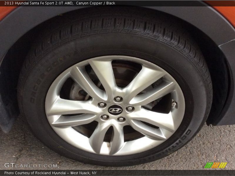 Canyon Copper / Black 2013 Hyundai Santa Fe Sport 2.0T AWD