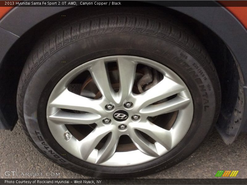 Canyon Copper / Black 2013 Hyundai Santa Fe Sport 2.0T AWD