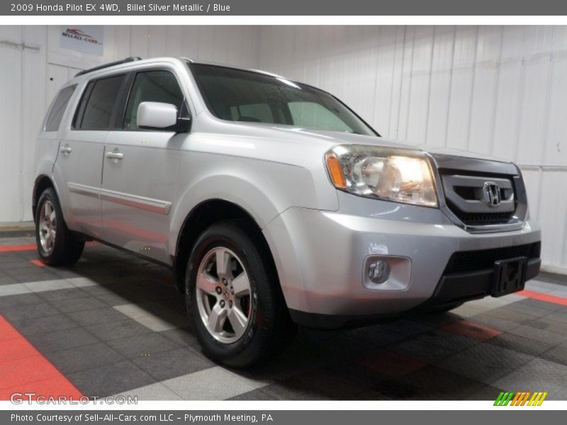 Billet Silver Metallic / Blue 2009 Honda Pilot EX 4WD