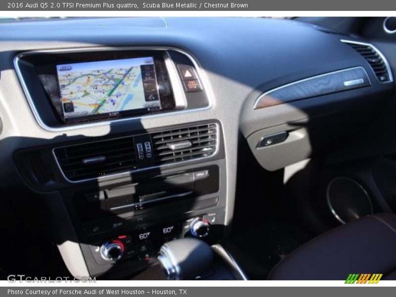 Scuba Blue Metallic / Chestnut Brown 2016 Audi Q5 2.0 TFSI Premium Plus quattro