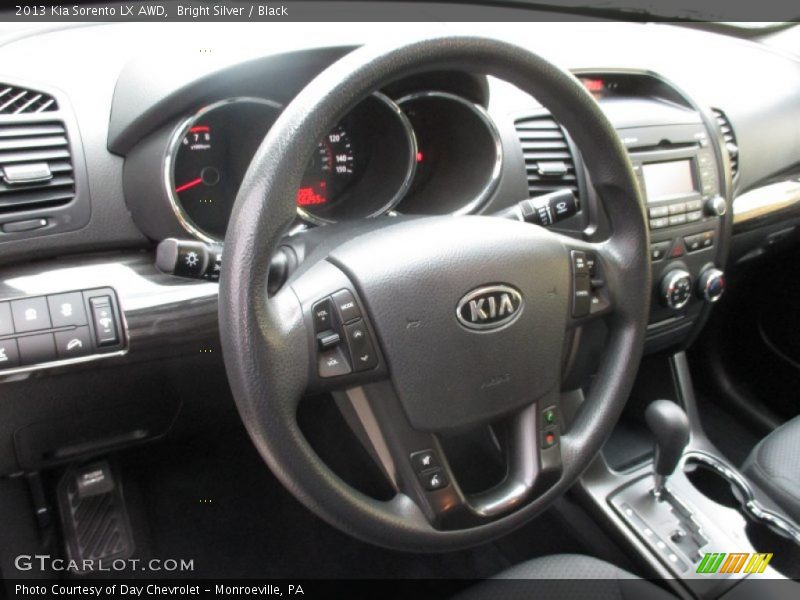 Bright Silver / Black 2013 Kia Sorento LX AWD