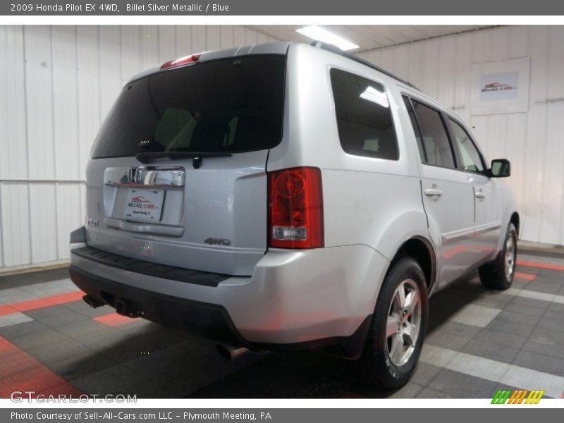 Billet Silver Metallic / Blue 2009 Honda Pilot EX 4WD