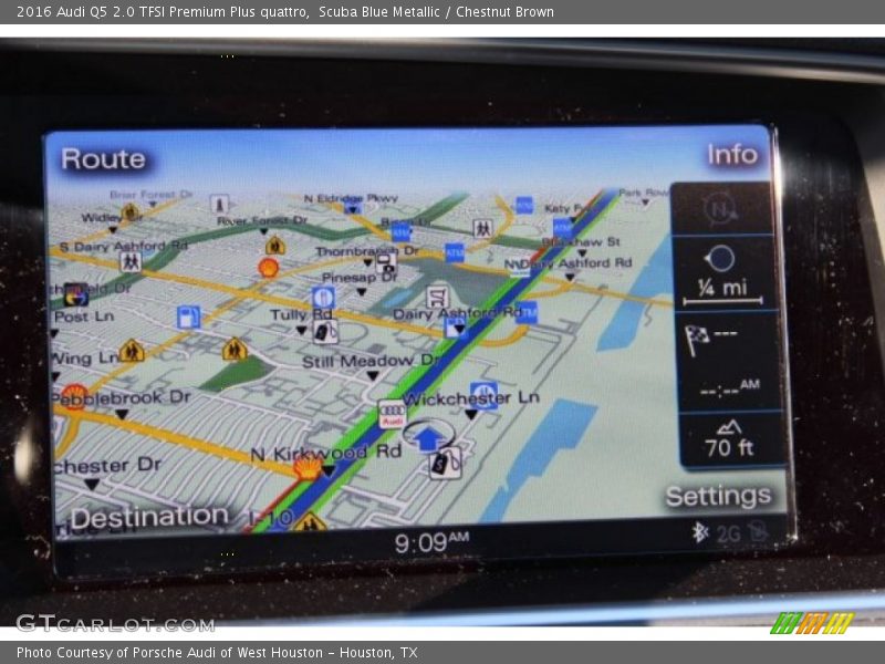 Scuba Blue Metallic / Chestnut Brown 2016 Audi Q5 2.0 TFSI Premium Plus quattro