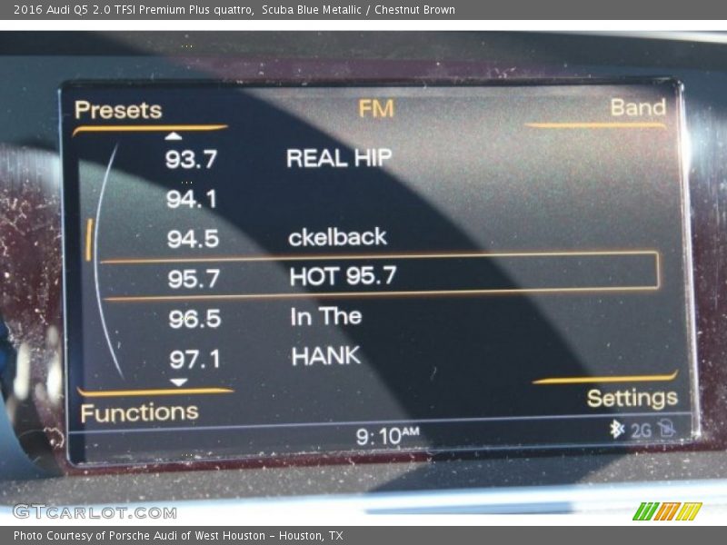 Scuba Blue Metallic / Chestnut Brown 2016 Audi Q5 2.0 TFSI Premium Plus quattro