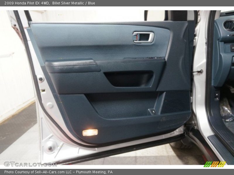 Billet Silver Metallic / Blue 2009 Honda Pilot EX 4WD