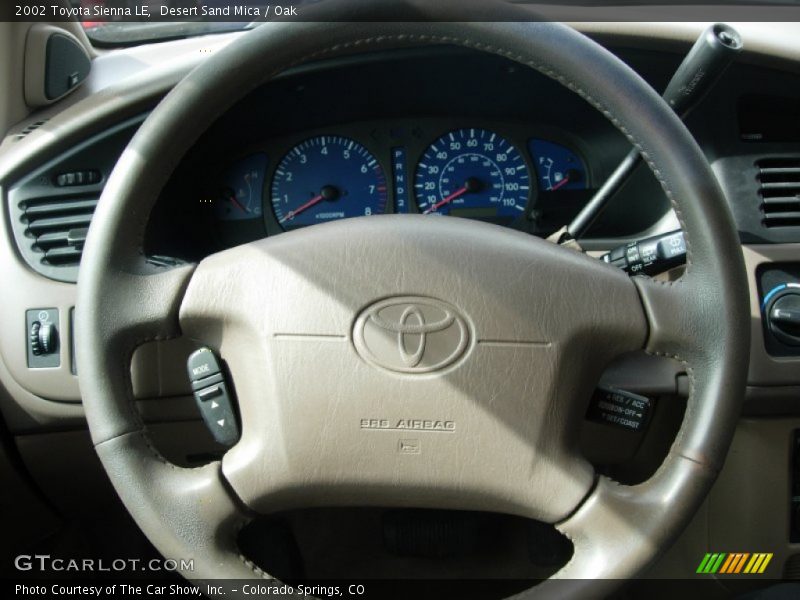 Desert Sand Mica / Oak 2002 Toyota Sienna LE