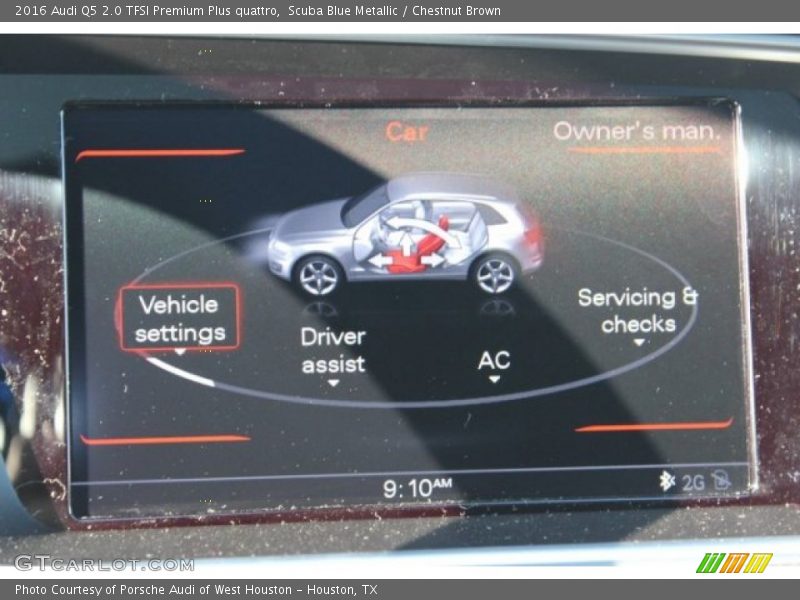 Scuba Blue Metallic / Chestnut Brown 2016 Audi Q5 2.0 TFSI Premium Plus quattro