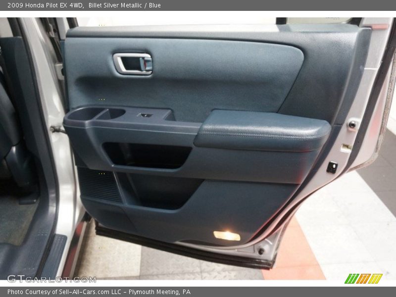 Billet Silver Metallic / Blue 2009 Honda Pilot EX 4WD