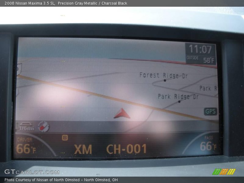 Precision Gray Metallic / Charcoal Black 2008 Nissan Maxima 3.5 SL