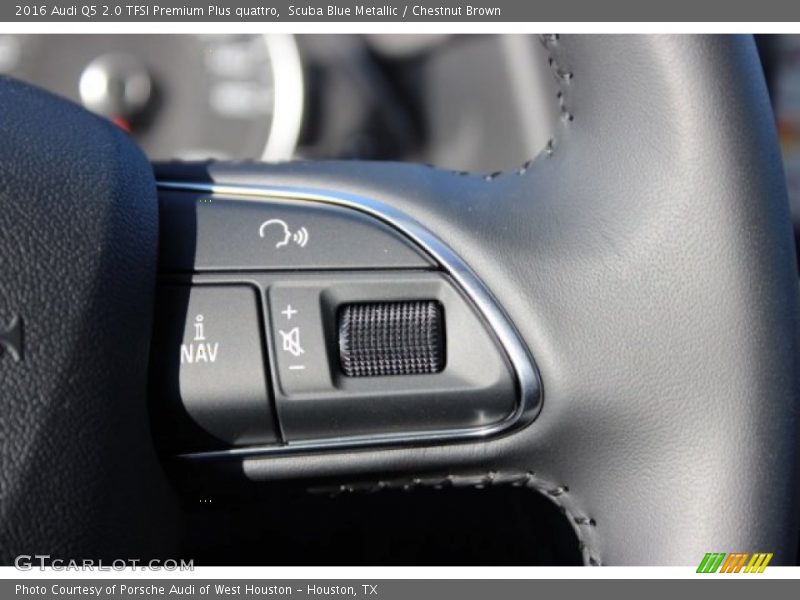 Scuba Blue Metallic / Chestnut Brown 2016 Audi Q5 2.0 TFSI Premium Plus quattro
