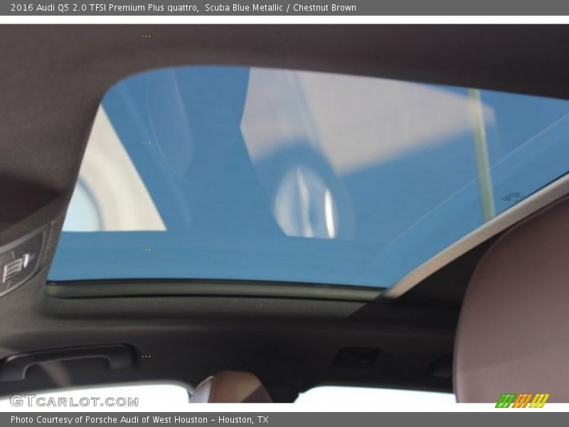 Scuba Blue Metallic / Chestnut Brown 2016 Audi Q5 2.0 TFSI Premium Plus quattro