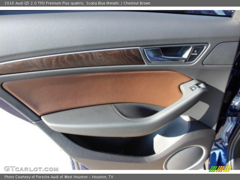 Scuba Blue Metallic / Chestnut Brown 2016 Audi Q5 2.0 TFSI Premium Plus quattro