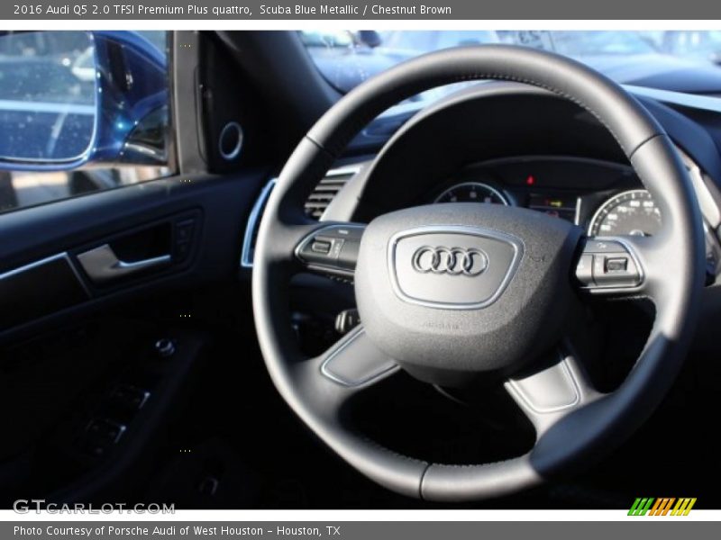 Scuba Blue Metallic / Chestnut Brown 2016 Audi Q5 2.0 TFSI Premium Plus quattro