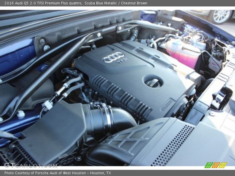 Scuba Blue Metallic / Chestnut Brown 2016 Audi Q5 2.0 TFSI Premium Plus quattro