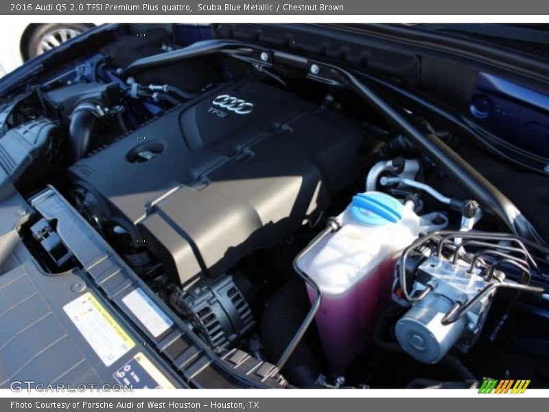 Scuba Blue Metallic / Chestnut Brown 2016 Audi Q5 2.0 TFSI Premium Plus quattro