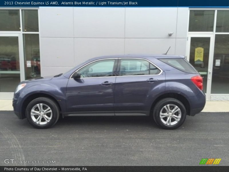 Atlantis Blue Metallic / Light Titanium/Jet Black 2013 Chevrolet Equinox LS AWD