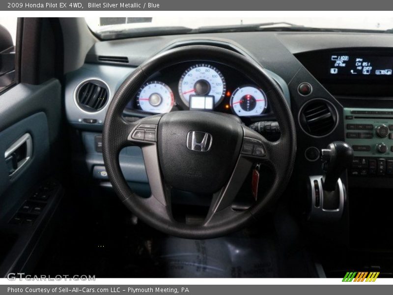 Billet Silver Metallic / Blue 2009 Honda Pilot EX 4WD