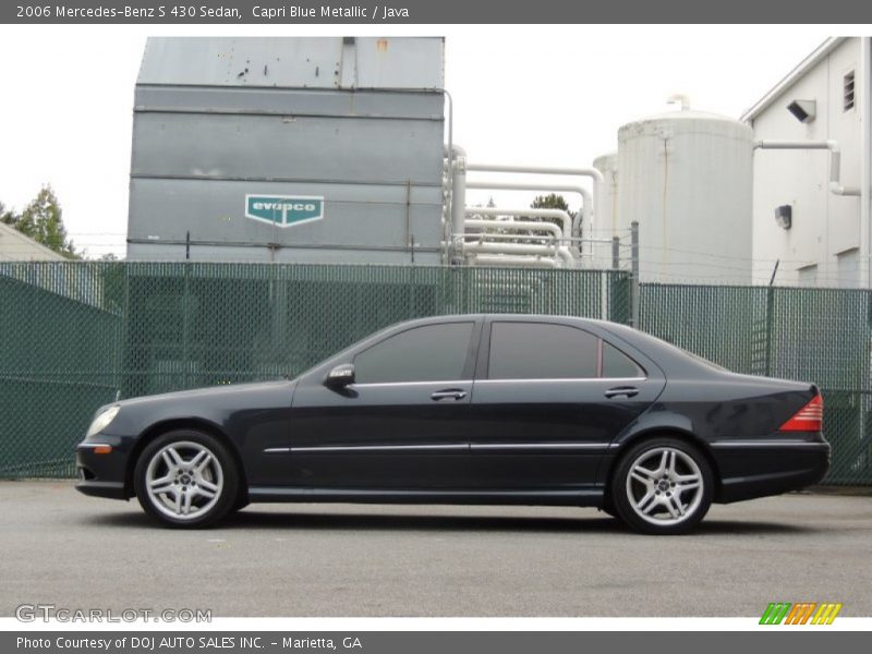 Capri Blue Metallic / Java 2006 Mercedes-Benz S 430 Sedan