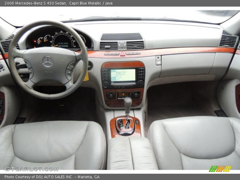 Capri Blue Metallic / Java 2006 Mercedes-Benz S 430 Sedan