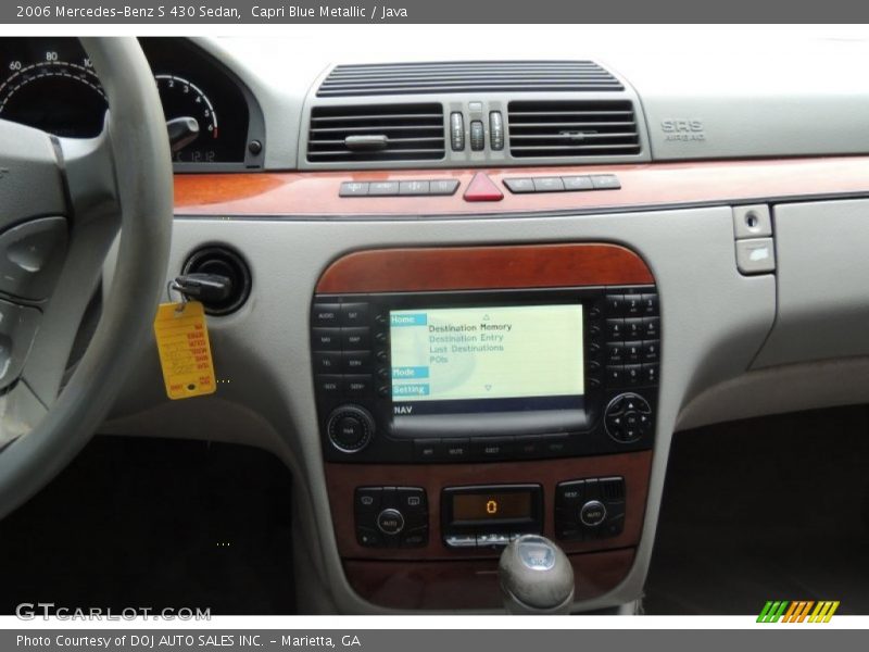Capri Blue Metallic / Java 2006 Mercedes-Benz S 430 Sedan