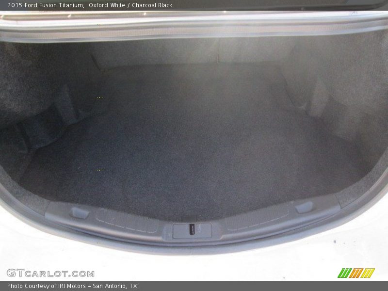 Oxford White / Charcoal Black 2015 Ford Fusion Titanium