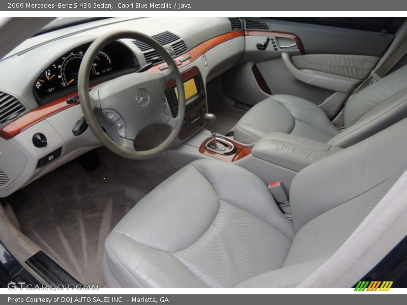  2006 S 430 Sedan Java Interior